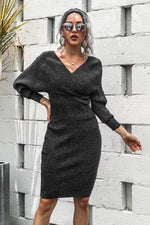 Load image into Gallery viewer, Dolman Sleeve Rib-Knit Top and Skirt Set
