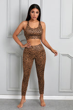 Load image into Gallery viewer, Printed Sports Bra and Leggings Set
