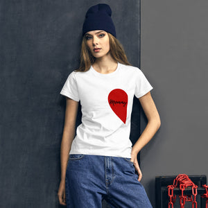 Half heart/Women's sleeve t-shirt